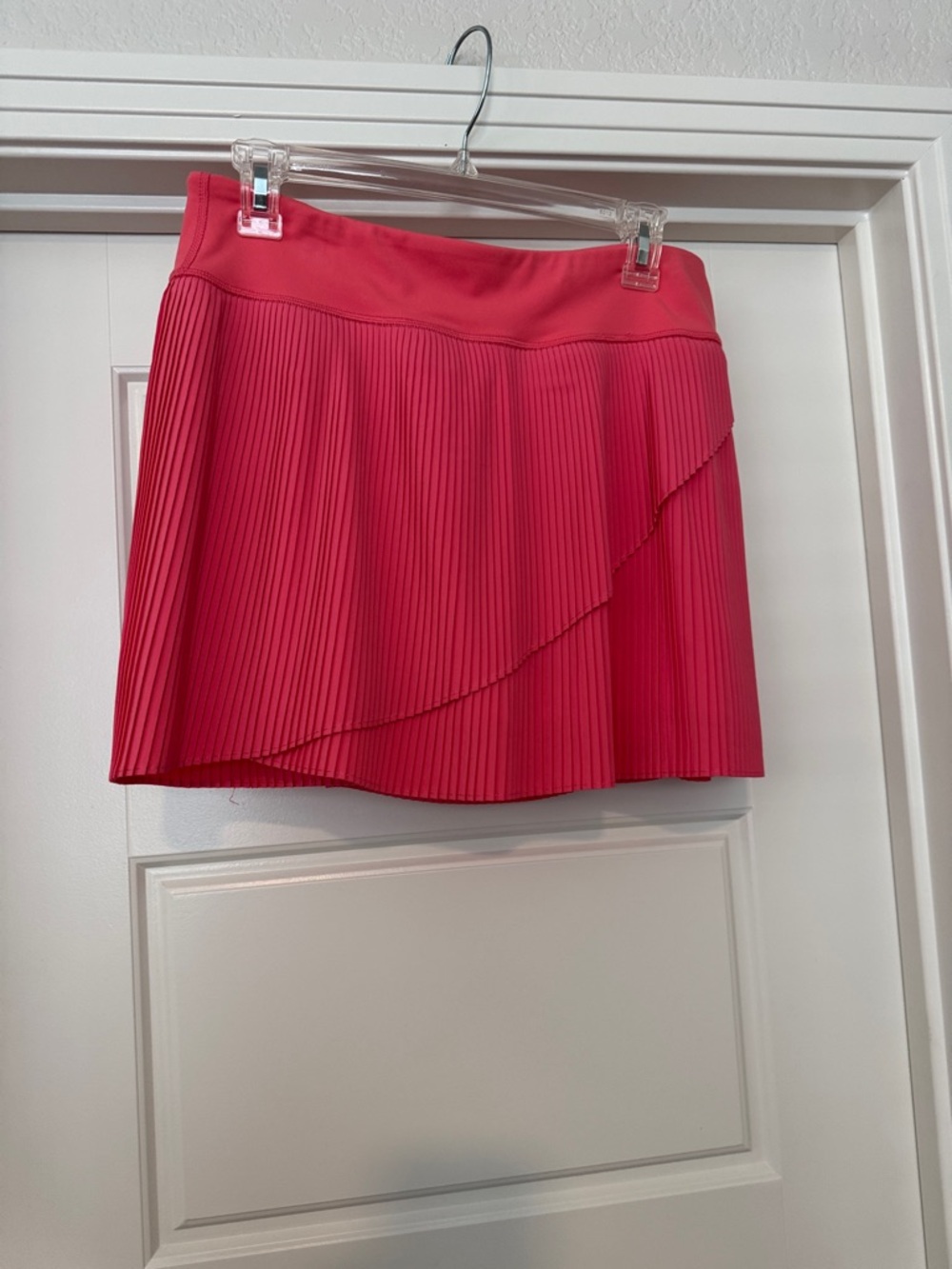 Yogalicious Coral-Pink Pleated Skater Skirt